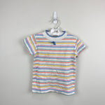 Load image into Gallery viewer, Vintage Healthtex Short Sleeve Pastel Stripe Pointelle T-Shirt 6 USA
