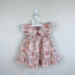 Load image into Gallery viewer, Janie and Jack Baby Coastal Getaway Dress &amp; Soft Headband Pale Pink 3-6 Months
