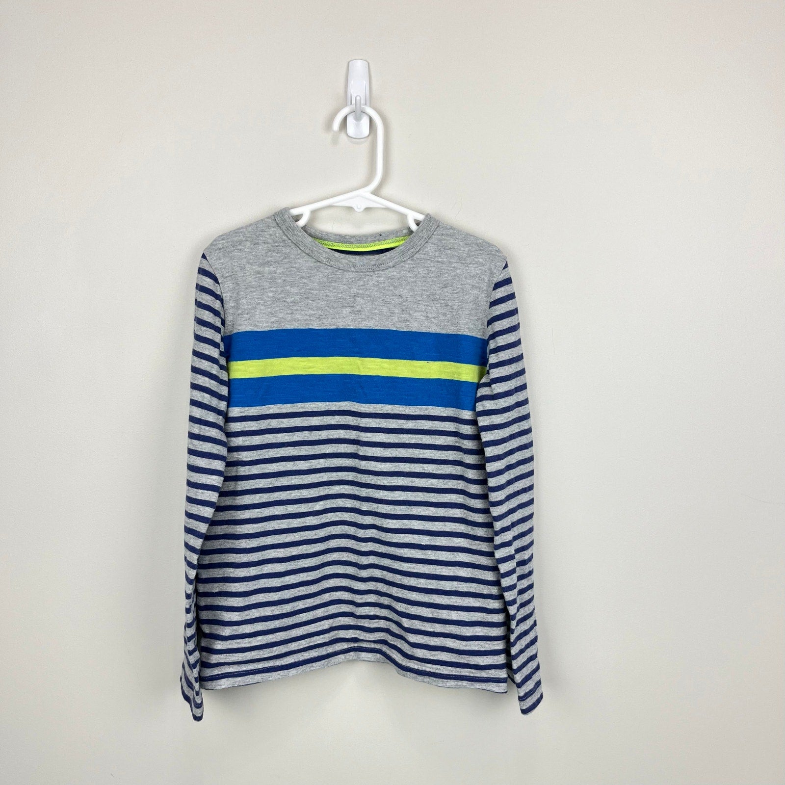 Mini Boden Mixed Stripe Long Sleeve Tee Shirt 8-9