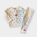 Load image into Gallery viewer, Juicy Couture Ruffle Flower Pajamas 6-9 Months
