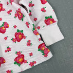 Load image into Gallery viewer, Vintage OshKosh B'gosh Waffle Knit Strawberry Outfit 12 Months
