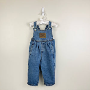 Vintage Guess Leather Patch Overalls 24 Months USA