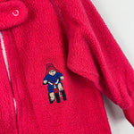 Load image into Gallery viewer, Vintage Paddington Red Fleece Footie Pajamas 2T USA
