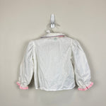 Load image into Gallery viewer, Vintage Healthtex Long Sleeve White Ruffle Blouse 18 Months USA
