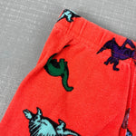 Load image into Gallery viewer, Hanna Andersson Orange Dinosaur Short John Pajamas 90 cm 3T
