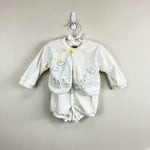 Load image into Gallery viewer, Vintage Doe-Spun Bunny Romper Set 6-9 Months
