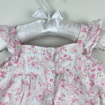 Load image into Gallery viewer, Vintage Janie and Jack Smocked Pink Floral Flutter Sleeve Dress 3-6 Months
