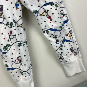 Hanna Andersson Snowman Pajamas 80 cm 18-24 Months