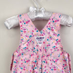 Load image into Gallery viewer, Vintage OshKosh B'gosh Pink Floral Overalls 6-9 Months USA
