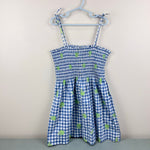 Load image into Gallery viewer, Lilly Pulitzer Girls Sweet Blue Picnic Plaid Smocked Hermit Crab Dress 6
