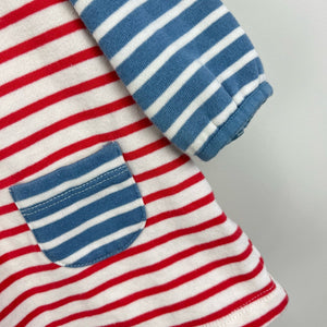 Mini Boden Cozy Striped Pocket Dress 6-12 Months