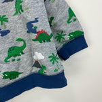 Load image into Gallery viewer, Gymboree Heather Gray Dino Pullover 18-24 Months NWT
