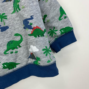 Gymboree Heather Gray Dino Pullover 18-24 Months NWT