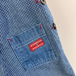 Load image into Gallery viewer, Vintage Baby Beluga Blue Plaid Shortalls 2T
