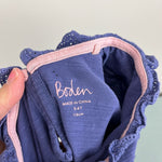 Load image into Gallery viewer, Mini Boden Long Sleeve Heart Pocket Top Soft Starboard Blue 5-6
