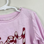 Load image into Gallery viewer, Crewcuts Pink Candy Cane Joy T-Shirt M 8-9
