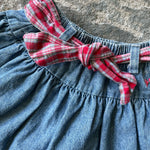 Load image into Gallery viewer, Vintage OshKosh B'gosh Blue Jean Flower Skirt 4T USA
