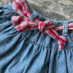 Load image into Gallery viewer, Vintage OshKosh B&#39;gosh Blue Jean Flower Skirt 4T USA
