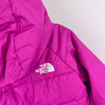Load image into Gallery viewer, The North Face Girls Reversible Perrito Jacket Peak Purple Terrain Multi-Print 4T
