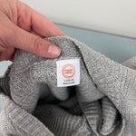 Load image into Gallery viewer, Wonder Nation Girls Knit Boxy V-Neck Gray Cardigan Sweater L 10-12
