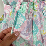 Load image into Gallery viewer, Vintage Broadway Kids Pastel Floral Ruffle Shirt &amp; Suspenders Set 18 Months
