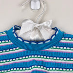 Load image into Gallery viewer, Vintage Short Sleeve Stripe Pointell T-Shirt Toddler Girl
