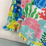 Load image into Gallery viewer, Mini Boden Fun Printed Playsuit Multi Coral Reef 9-10
