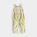 Load image into Gallery viewer, Mini Boden Sunshine Woven Dungarees Ivory Daffodil Sun 2-3
