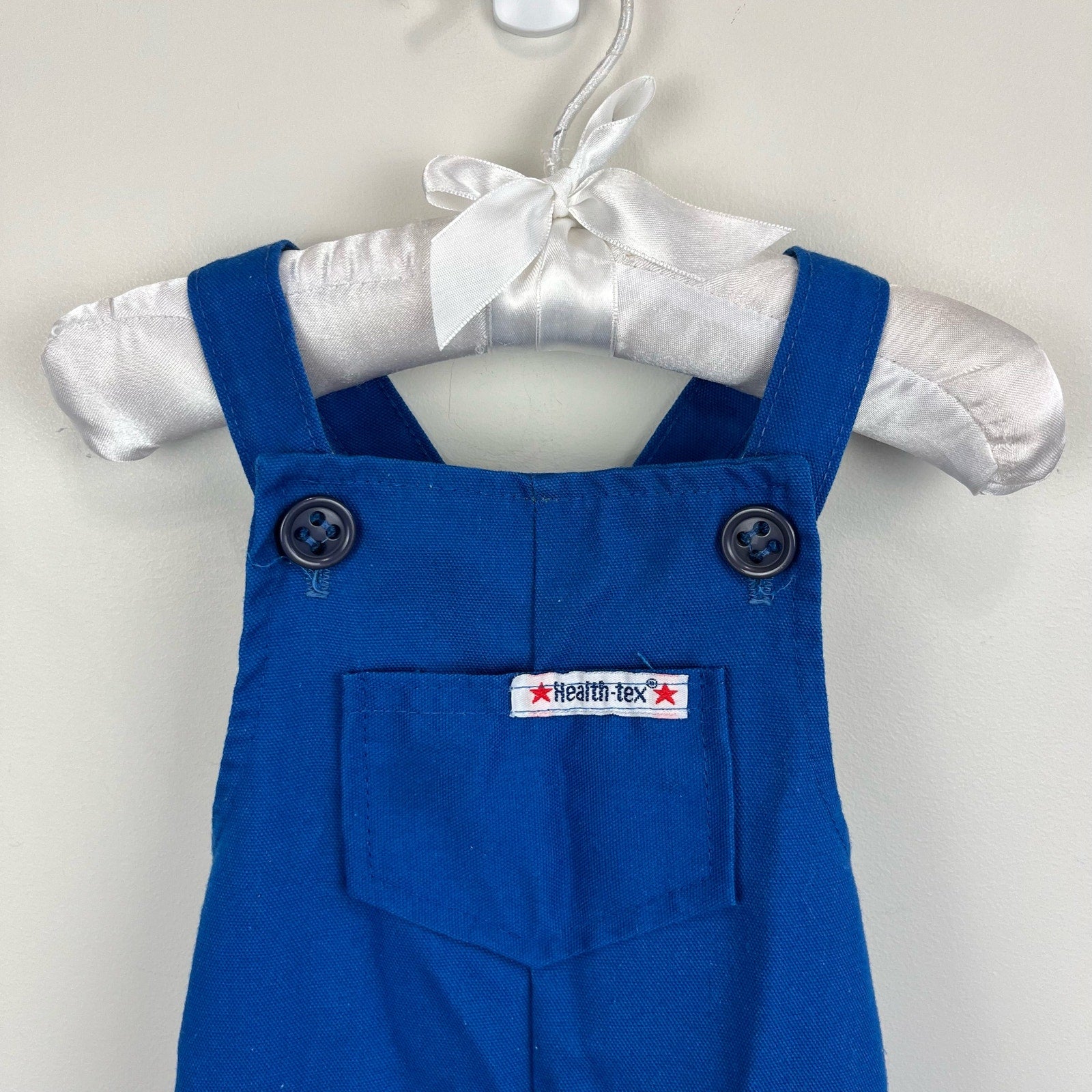 Vintage Healthtex Blue Overalls 12 Months USA