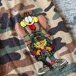Load image into Gallery viewer, Vintage Garfield Camo Shorts 7 USA
