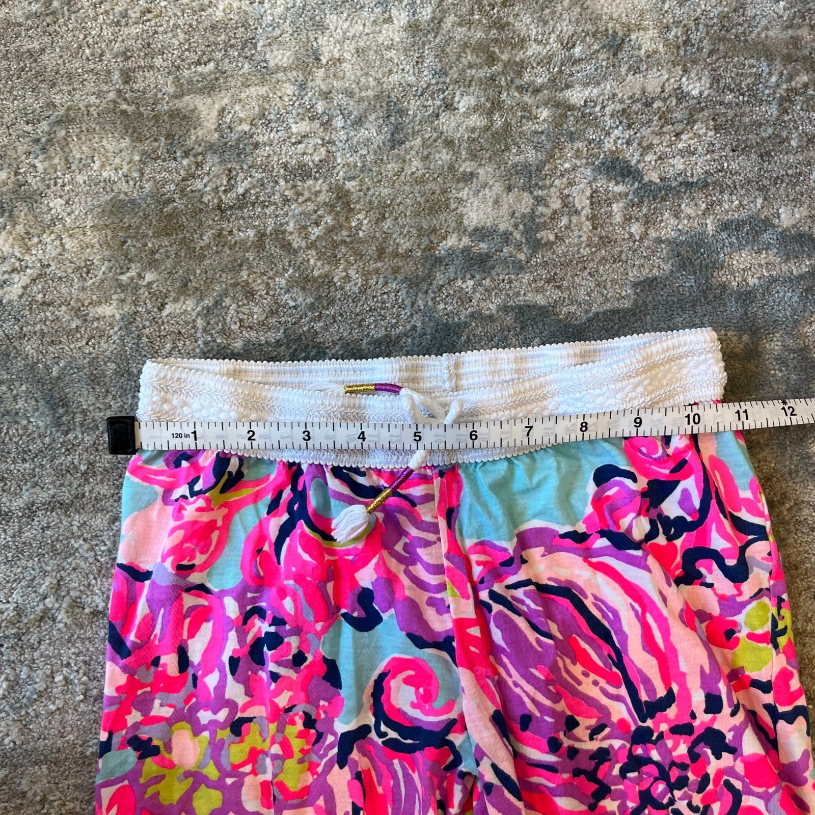 Lilly Pulitzer Girls Little Beach Pant Serene Blue Big Escapade XL