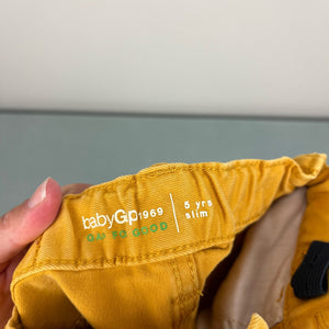 Gap Boys Golden Yellow Slim Fit Jeans Pants 5T