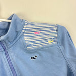 Load image into Gallery viewer, Vineyard Vines Girls Light Blue Rainbow Whale Shep Shirt M 10-12 100% cotton
