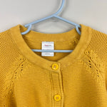 Load image into Gallery viewer, Hanna Andersson Mustard Yellow Cotton Cardigan Sweater 130 cm 8
