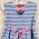 Load image into Gallery viewer, Florence Eiseman Girls Ice Cream Striped Knit Dress Light Blue 3T
