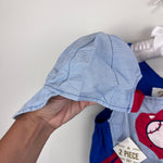 Load image into Gallery viewer, Vintage Tiny Tots Original Baseball Romper Set 24 Months NWT
