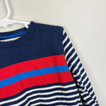 Load image into Gallery viewer, Mini Boden Mixed Stripe Long Sleeve T-Shirt 6-7
