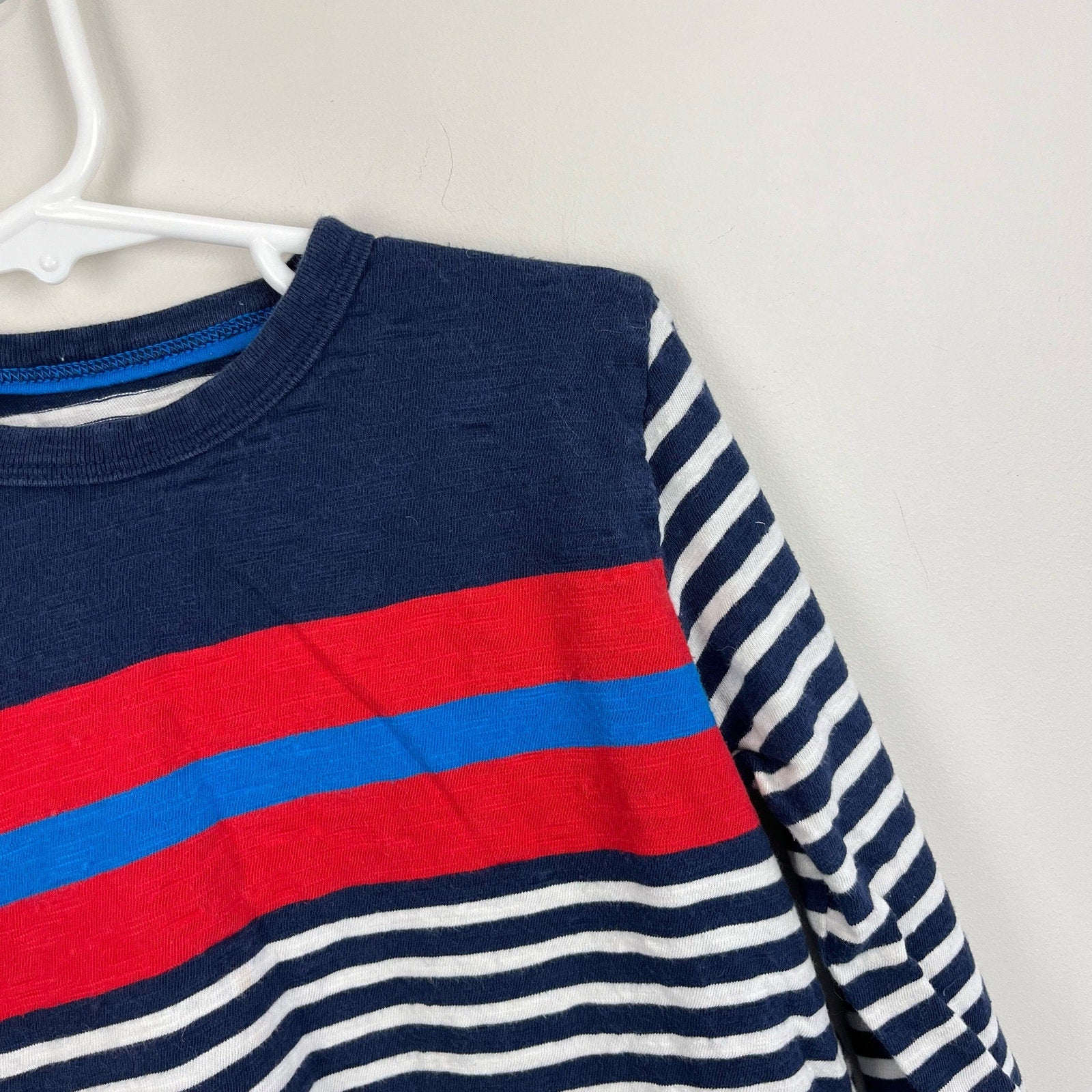 Mini Boden Mixed Stripe Long Sleeve T-Shirt 6-7