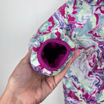 Load image into Gallery viewer, The North Face Girls Reversible Perrito Jacket Peak Purple Terrain Multi-Print 4T

