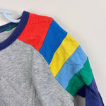Load image into Gallery viewer, Mini Boden Rainbow Raglan Sleeve T-Shirt
