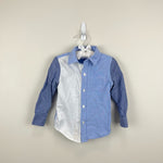 Load image into Gallery viewer, Janie and Jack Colorblocked Oxford Shirt 18-24 Months
