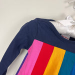 Load image into Gallery viewer, Hanna Andersson Girls Rainbow Stripe Dress 75 cm 12-18 Months
