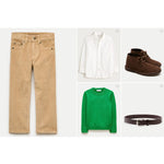 Load image into Gallery viewer, Crewcuts Boys' Stretch Corduroy Pants Brown 6
