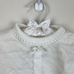 Load image into Gallery viewer, Vintage Healthtex White Eyelet Bow Turtleneck Top 24 Months USA
