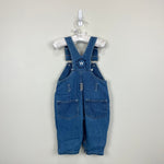 Load image into Gallery viewer, Vintage Weebok Blue Jean Overalls 12 Months
