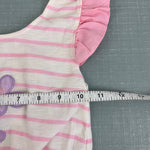 Load image into Gallery viewer, Vintage Little by Little Pink Striped Ice Cream Ruffle T-Shirt 12 Months
