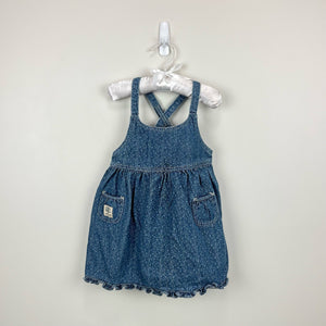 Ralph Lauren Floral Denim Jumper Dress 18 Months