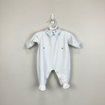 Load image into Gallery viewer, Tartine et Chocolat White Velvet Babygrow 6 Months
