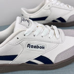 Load image into Gallery viewer, Reebok Kids Forte Lounger Sneakers White Navy Gray 2 NWOT
