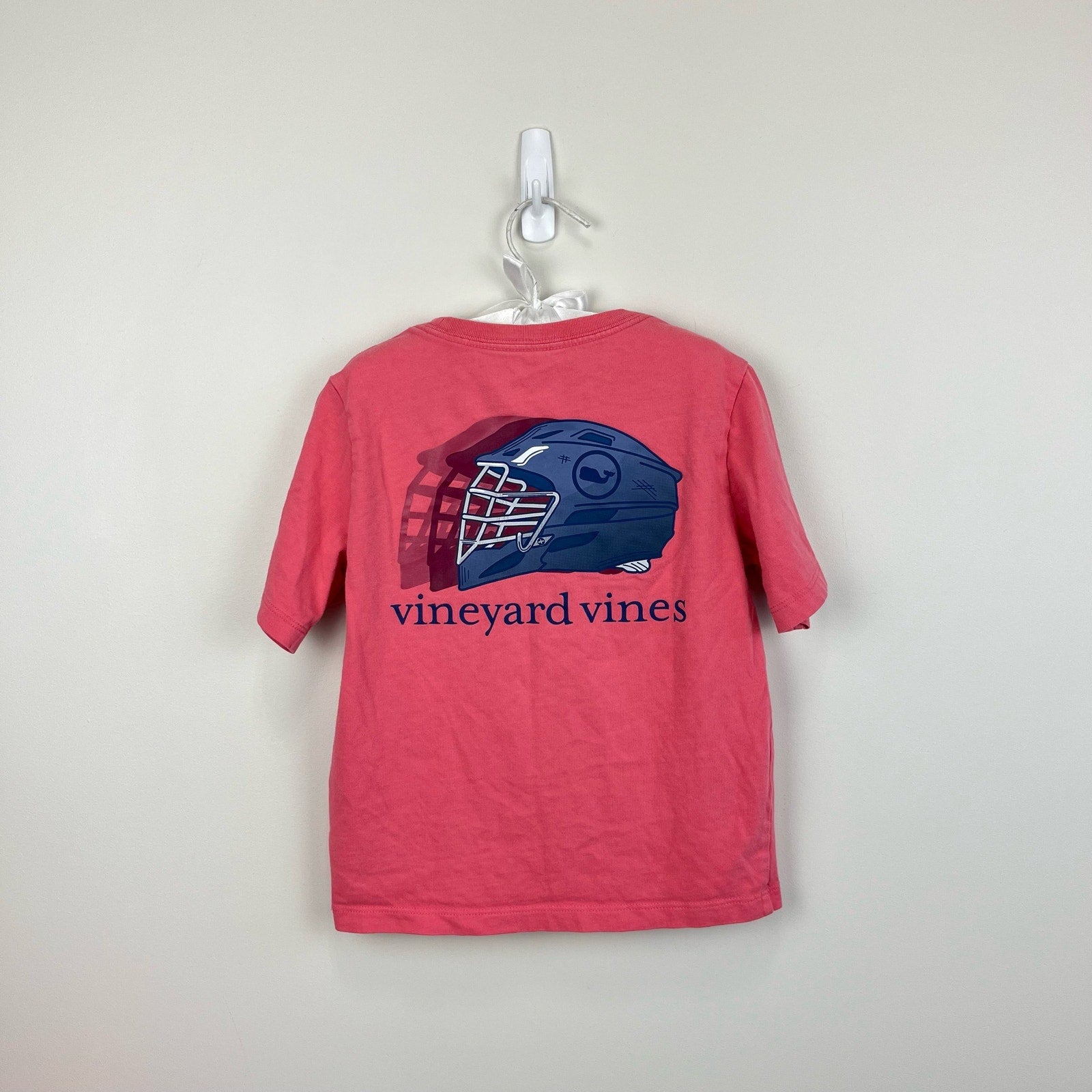 Vineyard Vines Boys' Football Whale Short Sleeve Pocket Tee 5T